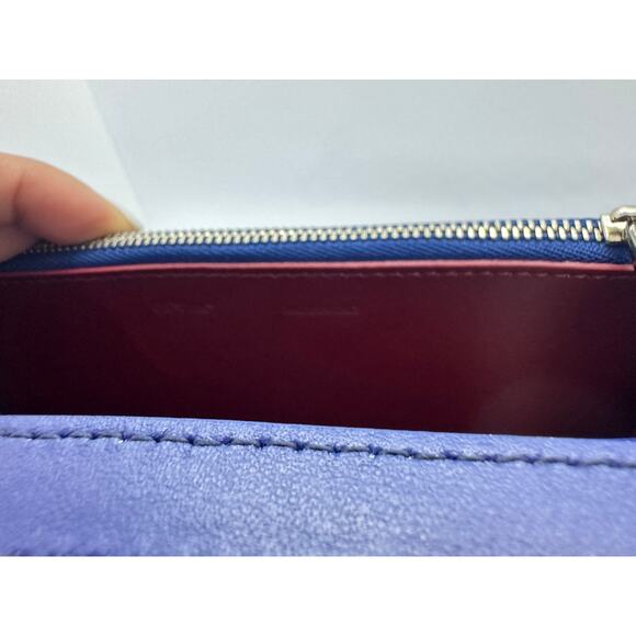 RARE Off-White Leather Jitney 0.5 Flag Bag Blue New without Tags - Picture 10 of 15